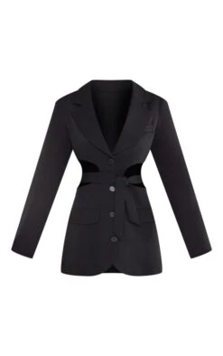Prettylittlething Black Plunge Side Cut Out Tie Detail Blazer Dress 9 Prettylittlething Black Plunge Side Cut Out Tie Detail Blazer Dress -Pretty Little Thing Shop c7f0b7505073df4f9c2aa89aaa79665f1b8ae726 cnb9168 5