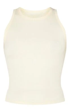 Prettylittlething Almond Soft Rib Racer Neck Vest Top -Pretty Little Thing Shop c8938a2f9483b7f45e5f0519f57bf6cc382c2c5e CNN3426 5 almond soft rib racer neck vest top