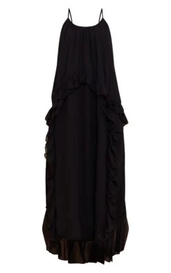 Prettylittlething Black Chiffon Frill Cami Maxi Dress -Pretty Little Thing Shop c8c25e01ededbb5ac2b39f786b9f6f031d17d17d CNM3838 5 black chiffon frill cami maxi dress