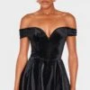 Prettylittlething Black Velvet Bardot Sweetheart Neckline Floaty Romper -Pretty Little Thing Shop c90d22c08fe9bec8a439354d00926690270c581a cnk8238 1