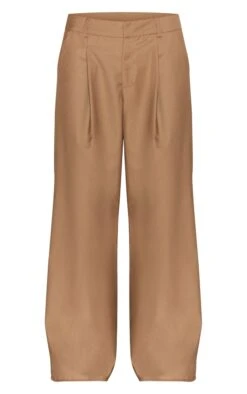 Prettylittlething Taupe Woven Double Pleat Wide Leg Pants -Pretty Little Thing Shop c90e3e85fb91081e245e581b306e13868fc39da3 CNL7372 5 taupe woven double pleat wide leg trousers