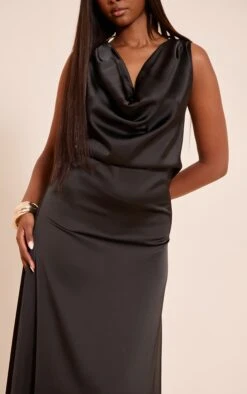 Black Satin Extreme Cowl Maxi Dress -Pretty Little Thing Shop c92d501ab932d3d6cedbc1375817ca09c02b2b66 CNO1537 4 black satin extreme cowl maxi dress