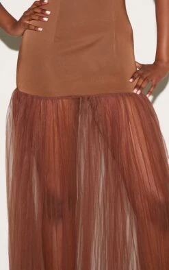 Prettylittlething Chocolate Scoop Neck Drop Waist Maxi Dress -Pretty Little Thing Shop c959f61e61eb3809dca82f10656a52d97af47de4 CNM0557 4 chocolate halterneck drop waist maxi dress