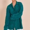 Prettylittlething Teal Textured Oversized Shirt -Pretty Little Thing Shop c9a3a5de5e3733b37ad4d826176346f502d2186a CNN4799 1 teal textured oversized shirt