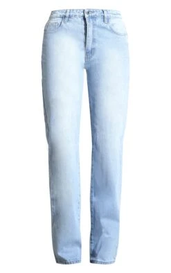 Prettylittlething Light Blue Wash Mid Rise Straight Leg Jeans -Pretty Little Thing Shop ca32875fca2636aa6e7580683e5a5c5751da02b7 cnb8518 5