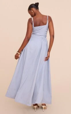 Prettylittlething Light Blue Woven Ruched Strappy Maxi Dress -Pretty Little Thing Shop cbe5d186af122bd18ed04f341621e4610b272e86 CNN7856 2 light blue woven ruched strappy maxi dress