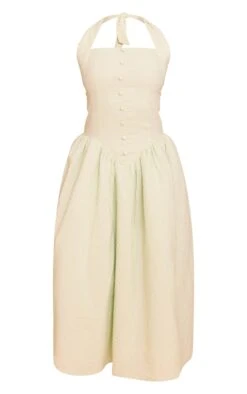 Prettylittlething Sage Embroidered Cotton Halterneck Midaxi Dress -Pretty Little Thing Shop cc841352649c81916b4c6b6d07abea23c8ce6e3f CNN4897 5 sage embroidered cotton halterneck midaxi dress