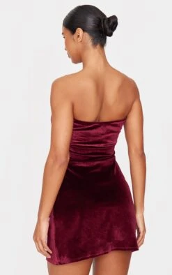 Prettylittlething Burgundy Velvet Bandeau Fold Over Mini Dress -Pretty Little Thing Shop cc94da4819e33d3b688fbf754724abbba726b410 cnl0865 2