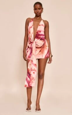 Pink Abstract Print Chiffon Mini Skirt 10 Pink Abstract Print Chiffon Mini Skirt -Pretty Little Thing Shop ccb371133a87463c043426fa5a35021b64c5d6ee CNO1897 5 pink shell print chiffon mini skirt