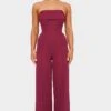 Prettylittlething Burgundy Bandeau Cowl Neck Pocket Detailed Jumpsuit -Pretty Little Thing Shop cd45caea12f88d3617ad9cb5eb7271a16cd79aa2 cnl3069 1