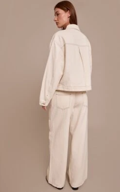 Prettylittlething Ecru Pleat Detail Denim Jeans -Pretty Little Thing Shop cdb8c2b9a563586af8697a3bc5719ce8fb77eb24 CNN6692 3 ecru pleat detail denim jeans