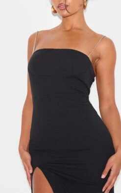 Prettylittlething Black Diamante Strap Underbust Detail Maxi Dress -Pretty Little Thing Shop ce11116a9393ea2e11098b16412770561bf33028 cnk8025 4