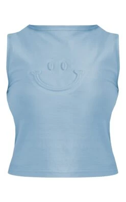 Prettylittlething Steel Blue Smile Embossed Racer Longline Top 8 Prettylittlething Steel Blue Smile Embossed Racer Longline Top -Pretty Little Thing Shop ce3d3f288b0548523fda11834c5d9c78a0b2f5bf cnj5693 5