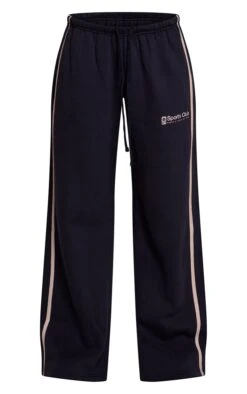 Prettylittlething Navy Sports Club Wide Leg Sweatpants -Pretty Little Thing Shop ce5e500f4a3faa16b55ff9d3f4a18d8ffc5dd957 CNO4668 5 navy sports club wide leg joggers