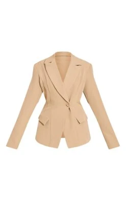 Prettylittlething Sage Cinch Waist Lapel Point Detail Blazer -Pretty Little Thing Shop ce816f8f24be876912e48451242de2e320670566 CNN2989 5 sage cinch waist lapel point detail blazer