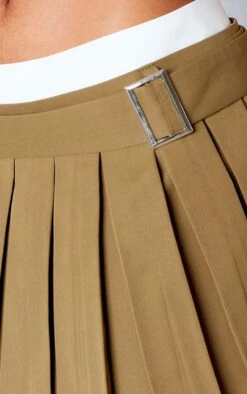 Prettylittlething Khaki Double Waistband Belted Skater Skirt 10 Prettylittlething Khaki Double Waistband Belted Skater Skirt -Pretty Little Thing Shop cea31ea5f87e4cbb2af4ca4c6b456b2d132f4aca cni1129 5