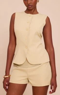 Prettylittlething Pale Lime Woven Button Down Overlay Romper -Pretty Little Thing Shop cf40c9a4222e9af7d2bf260b296e73a45c694606 CNN2256 4 pale lime woven button down overlay playsuit