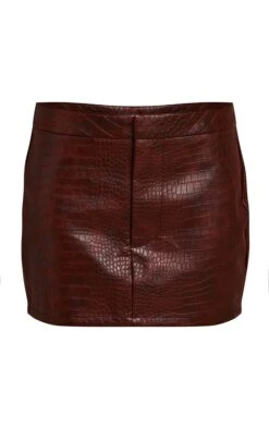 Brown Croc Faux Leather Mini Skirt 11 Brown Croc Faux Leather Mini Skirt -Pretty Little Thing Shop cf4cff96012fdadc40f78af2fb38fc9c6a2f690d CNO0694 6 brown croc faux leather mini skirt