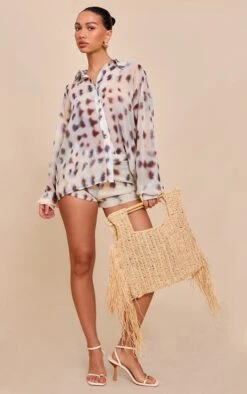 Prettylittlething Cream Chiffon Printed Oversized Shirt -Pretty Little Thing Shop cf8a7a9c2cb724416568cceb35e69f72aa7abc9f CNN0152 3 cream chiffon printed oversized shirt