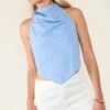 Prettylittlething Sky Blue Cotton Look Halterneck Top -Pretty Little Thing Shop cf955e3ea1efe1028f082f3f47f600ea26ce57e4 CNM5324 1 sky blue cotton look halterneck top