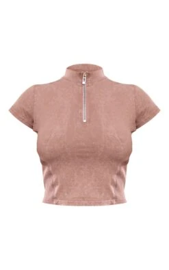Prettylittlething Taupe Washed Zip Up Rib Panel Top -Pretty Little Thing Shop cf96ff35cb27fa5e2da45de210f6731241395c38 cnk1569 5