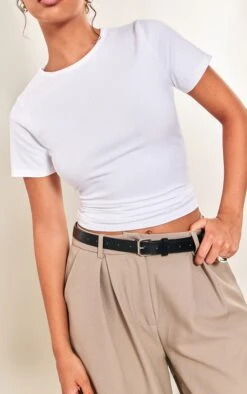 Prettylittlething White Cotton Crew Neck Longline Short Sleeve T-shirt -Pretty Little Thing Shop d0af7bffe6bc0679acee735976ba57c78313becf CNN7530 4 white cotton crew neck longline short sleeve t shirt