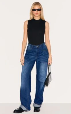 Prettylittlething Black Rib High Neck Sleeveless Bodysuit 8 Prettylittlething Black Rib High Neck Sleeveless Bodysuit -Pretty Little Thing Shop d0e05666cca1cef8138a3638d4a5e25416cafb2d CNE9821 3 black rib high neck sleeveless bodysuit