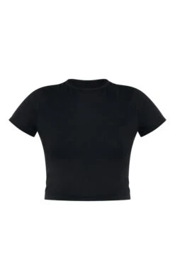 Prettylittlething Black Cotton Crew Neck Cropped Short Sleeve T-shirt 9 Prettylittlething Black Cotton Crew Neck Cropped Short Sleeve T-shirt -Pretty Little Thing Shop d1673b3761056b70caf15bf8ac31568ea96ee3f1 CNN7532 5 black cotton crew neck cropped short sleeve t shirt
