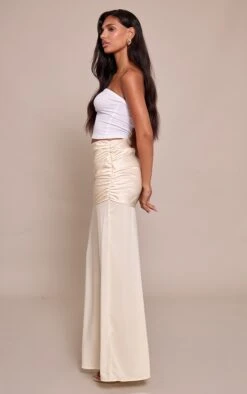Prettylittlething Cream Satin Overlay Chiffon Maxi Skirt -Pretty Little Thing Shop d19d81cd2d4a9495ba10fb61eb9eb30fc5cc63cf CNN7481 2 cream satin overlay chiffon maxi skirt
