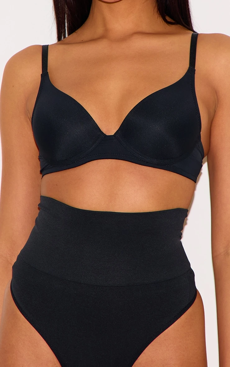 Prettylittlething Black Shapewear High Waisted Control Thong 4 Prettylittlething Black Shapewear High Waisted Control Thong - Image 4