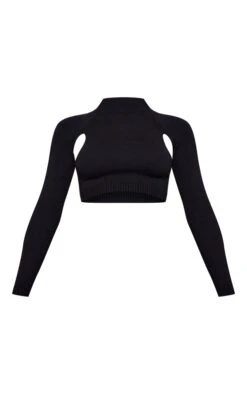 Prettylittlething Black Soft Knit Cut Out Crop Sweater -Pretty Little Thing Shop d20d0bad3d27d957824b5893c25b1418016be16a cnf4776 5