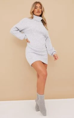 Prettylittlething Grey Luxe Knit Roll Neck Sweater Dress 7 Prettylittlething Grey Luxe Knit Roll Neck Sweater Dress -Pretty Little Thing Shop d217eacac335ef72db5c5994b752ec757ed01d2d cmz1700 3