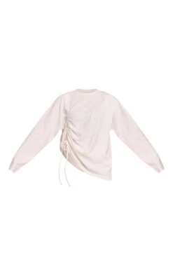 Prettylittlething Cream Super Soft Ruched Side Top -Pretty Little Thing Shop d26ae76ba49a8bf7d18f8dc06f575ceeb6801412 CNO4268 5 cream super soft ruched side top