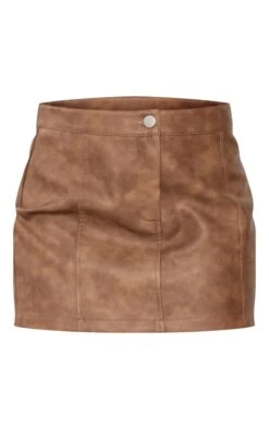 Chocolate Washed Faux Leather Seam Detail Mini Skirt 11 Chocolate Washed Faux Leather Seam Detail Mini Skirt -Pretty Little Thing Shop d2b9d970812e2716e5dfc7184f2e8f400cc693ce cnh7132 6