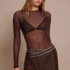 Prettylittlething PLT Label Chocolate Mesh Bodysuit -Pretty Little Thing Shop d2f3566cfa2f37be446ed3985fee44c95af87cc3 CNO7012 1 plt label chocolate mesh bodysuit