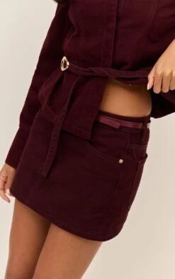 Prettylittlething Burgundy Washed Denim Mini Skirt 10 Prettylittlething Burgundy Washed Denim Mini Skirt -Pretty Little Thing Shop d358a6819f08391d86e41d3664fd5fa25860842a CNN6680 5 burgundy washed denim mini skirt