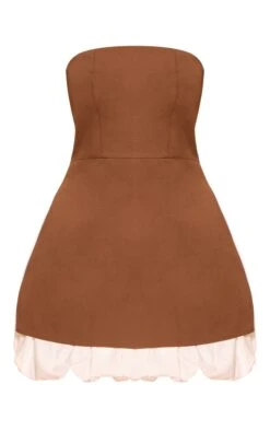 Chocolate Tailored Bandeau Puffball Hem Shift Dress 9 Chocolate Tailored Bandeau Puffball Hem Shift Dress -Pretty Little Thing Shop d3c1071a653ffe3369d49f49b849e8271f8e7bdb CNO1321 5 chocolate tailored bandeau puffball hem shift dress
