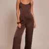 Prettylittlething Chocolate Satin Scoop Neck Straight Leg Jumpsuit 11 Prettylittlething Chocolate Satin Scoop Neck Straight Leg Jumpsuit -Pretty Little Thing Shop d3c4e9a46407e197ddef9b8c89f5c462a3013a1f CNO3069 1 chocolate satin scoop neck straight leg jumpsuit