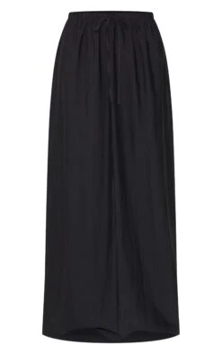 Prettylittlething Black Textured Draw String Maxi Skirt -Pretty Little Thing Shop d427c9d56d74a894fb7d4414be77e73ba6db3c3d CNN5775 5 black textured draw string maxi skirt