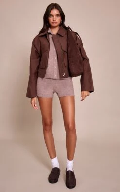 Prettylittlething Mocha Button Through Collar Cardigan -Pretty Little Thing Shop d561e4983c9393029cd084a0e40483e168e63415 CNN7041 3 mocha button through collar cardigan