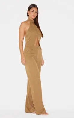 Prettylittlething Khaki Woven High Neck Zip Detail Straight Leg Jumpsuit 7 Prettylittlething Khaki Woven High Neck Zip Detail Straight Leg Jumpsuit -Pretty Little Thing Shop d59dc8da42b319eb3e5dc2d5e451219a9044f021 cnl3772 3