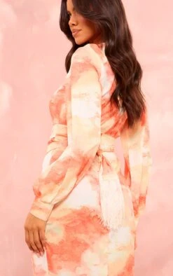Prettylittlething Orange Watercolour Print Tassel Tie Wrap Maxi Dress -Pretty Little Thing Shop d5ca3860ff05766d0e8fde5803053817c80aa3d3 cmq5750 4