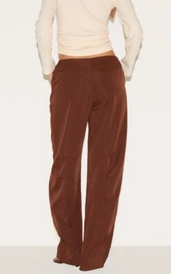 Prettylittlething Chocolate Woven Tailored Cocoon Leg Pants -Pretty Little Thing Shop d5e7660461c2db9f115afde6e7568e05d4e20e59 CNM0635 3 chocolate woven tailored cocoon leg trousers