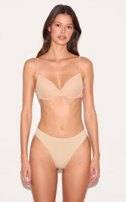 Prettylittlething Nude Pack Of 5 Seamless Thong