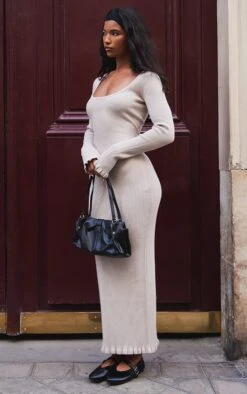 Prettylittlething Beige Rib Knit Piquet Hem Maxi Dress 7 Prettylittlething Beige Rib Knit Piquet Hem Maxi Dress -Pretty Little Thing Shop d672fd419f93df65af9146c02a4a9cc96b3e4dd0 cnj6047 3