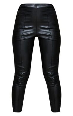 Prettylittlething Black Faux Leather Pintuck Detail Leggings -Pretty Little Thing Shop d6788bb6895b4738eaa816ef4ae37ed72c93c743 CMP0383 5 black faux leather pintuck detail leggings