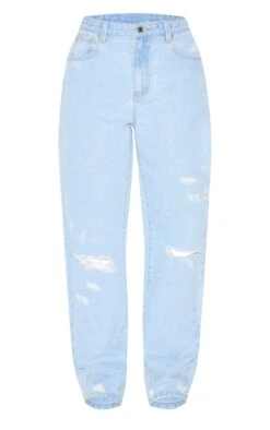 Prettylittlething Light Blue Wash Distressed Style Boyfriend Jeans -Pretty Little Thing Shop d6c3b9b00ffd68d07e1f0b0c7b7e09437e35d54b CNL6886 5 light blue wash distressed style boyfriend jeans