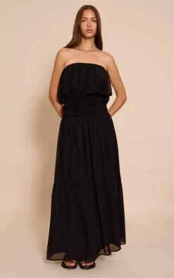 Prettylittlething Black Chiffon Bandeau Sheered Waist Maxi Dress 8 Prettylittlething Black Chiffon Bandeau Sheered Waist Maxi Dress -Pretty Little Thing Shop d72d2c5f90c03cdb34617763f198260ac7660bb3 CNN7704 4 black chiffon bandeau sheered waist maxi dress