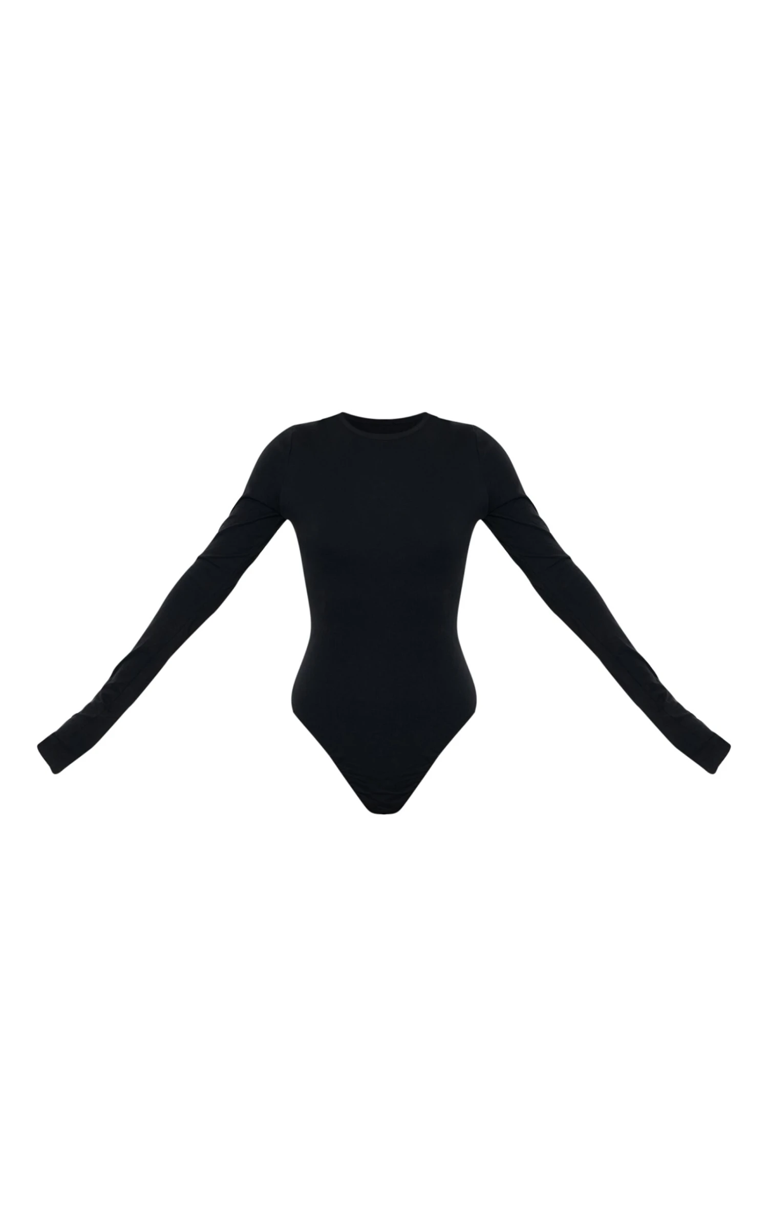 Prettylittlething Black Cotton Crew Neck Long Sleeve Bodysuit 5 Prettylittlething Black Cotton Crew Neck Long Sleeve Bodysuit - Image 5