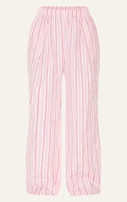 Prettylittlething Pink Pinstripe Elasticated Waist Wide Leg Pants -Pretty Little Thing Shop d82c336d469e34cbac9290f8304c9c5dcef1be0d CNM0518 5 pink pinstripe elasticated waist wide leg trousers